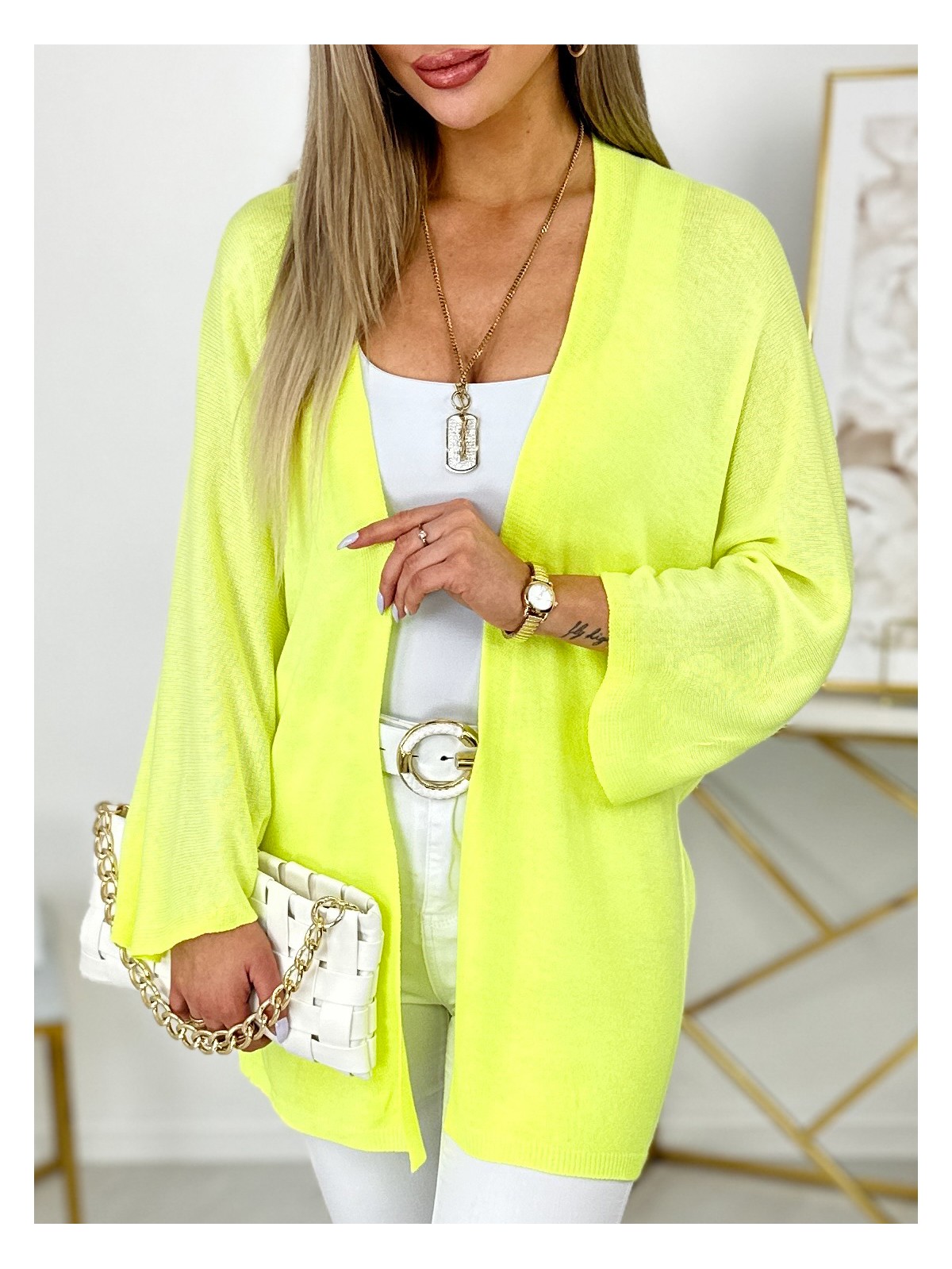 Sweter Walerii Neonowy Żółty