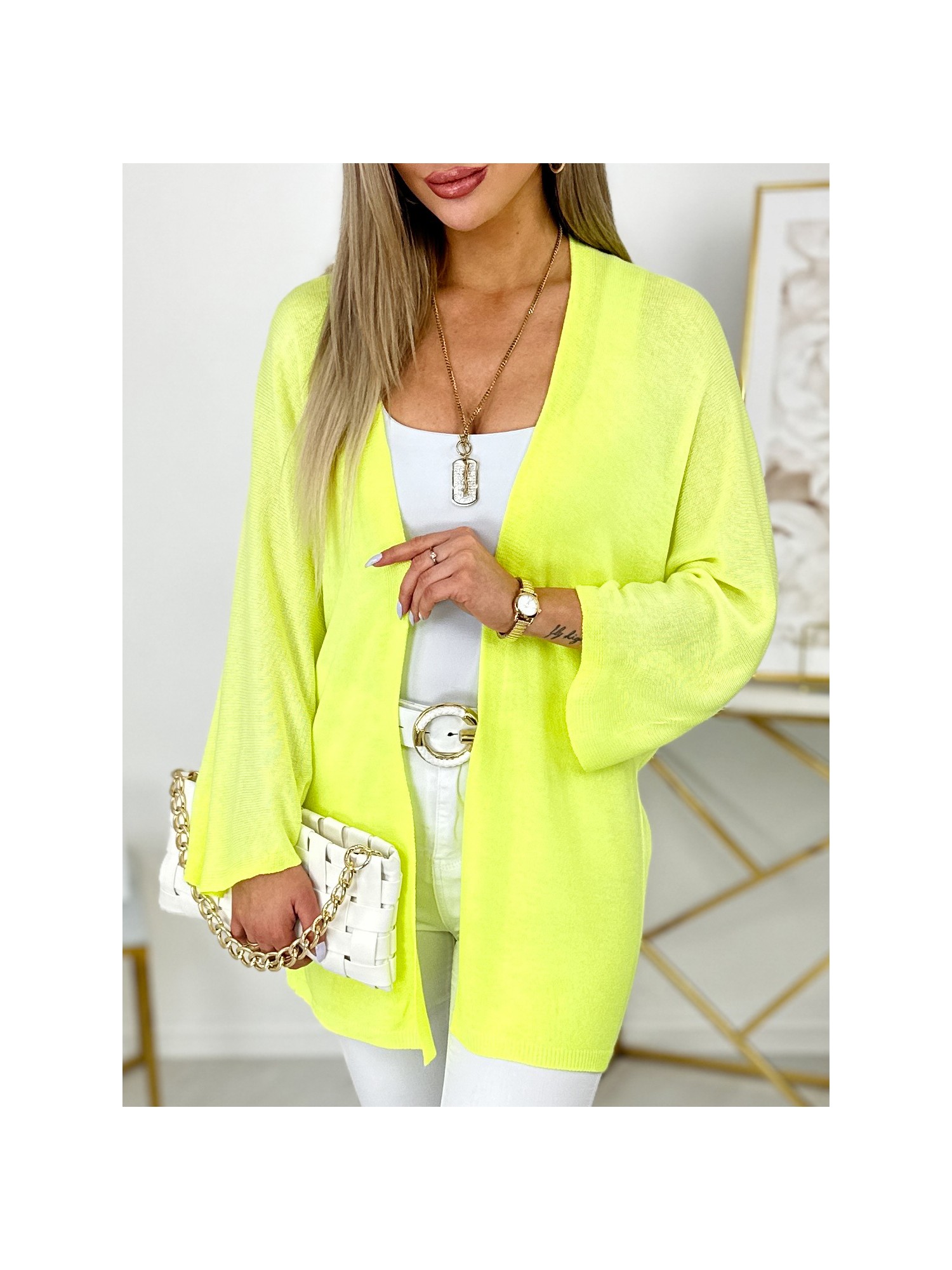 Sweter Walerii Neonowy Żółty