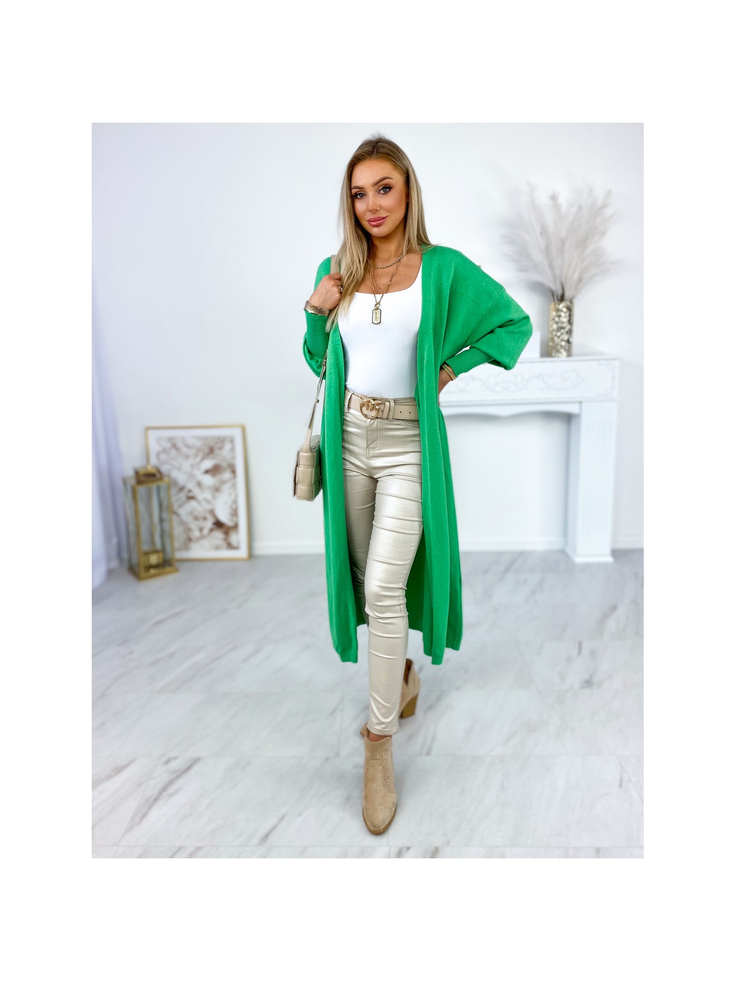 Sweter Long Avola Zielony Sweter Long Avola Zielony
