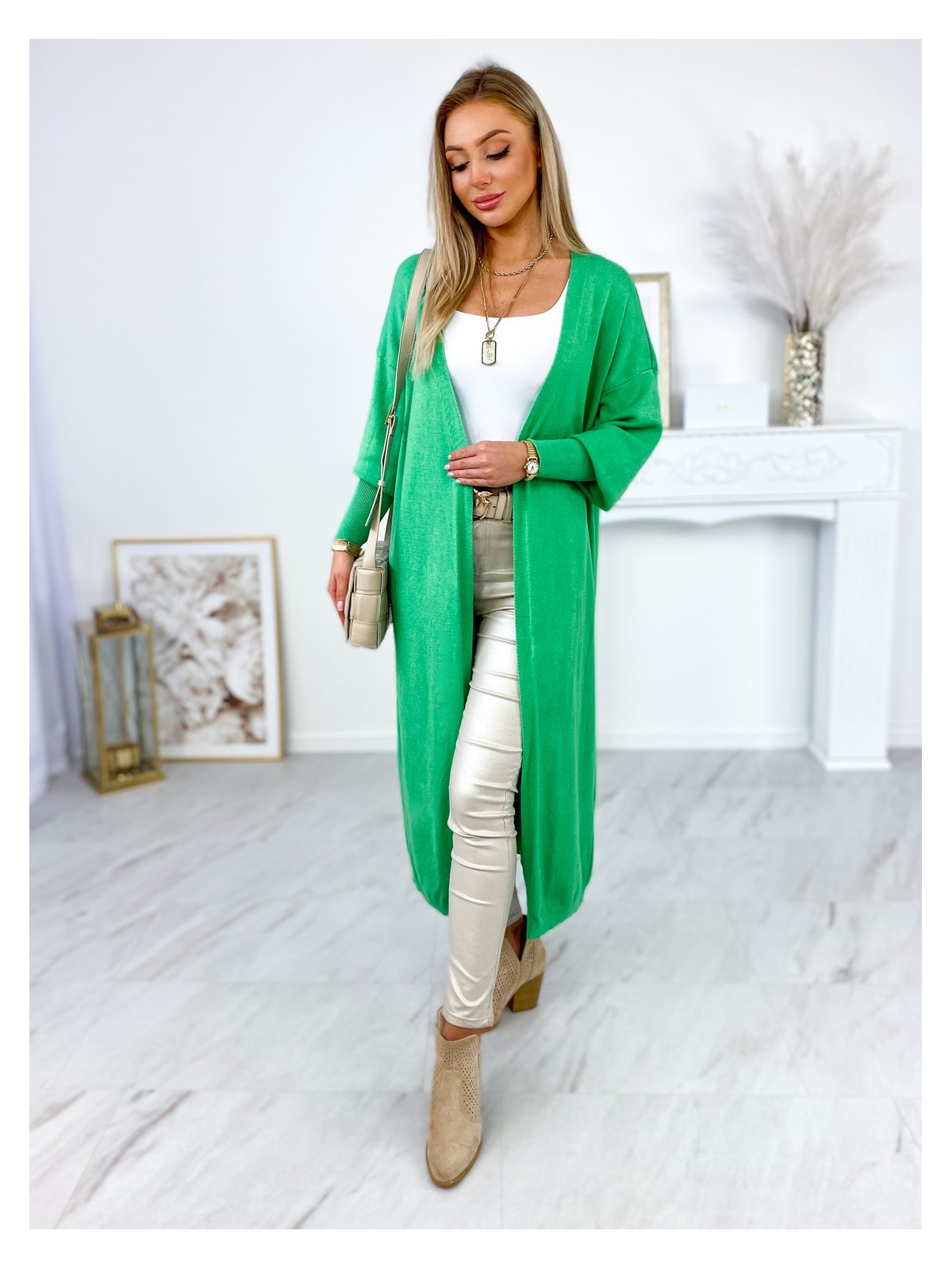 Sweter Long Avola Zielony Sweter Long Avola Zielony