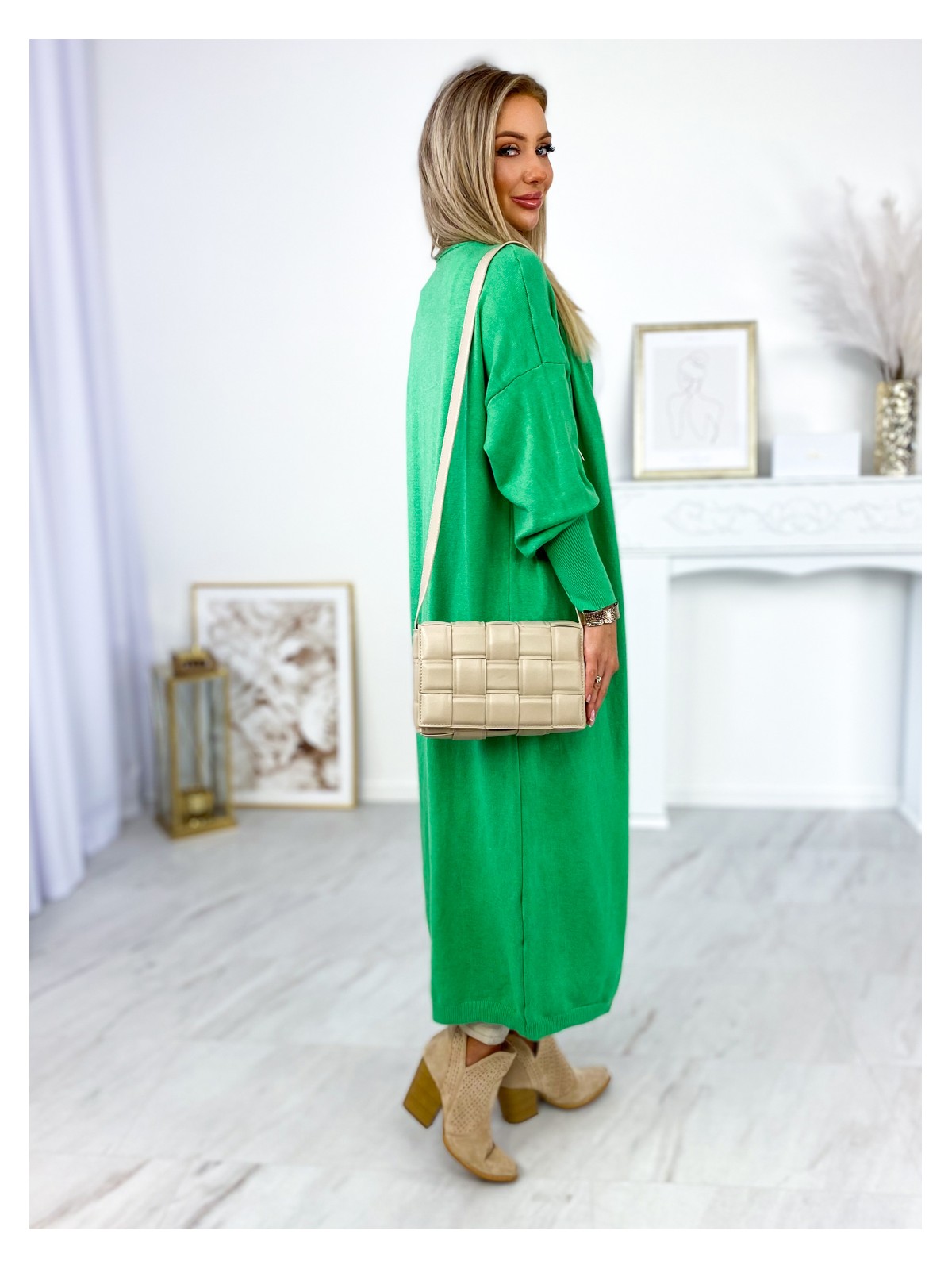 Sweter Long Avola Zielony Sweter Long Avola Zielony
