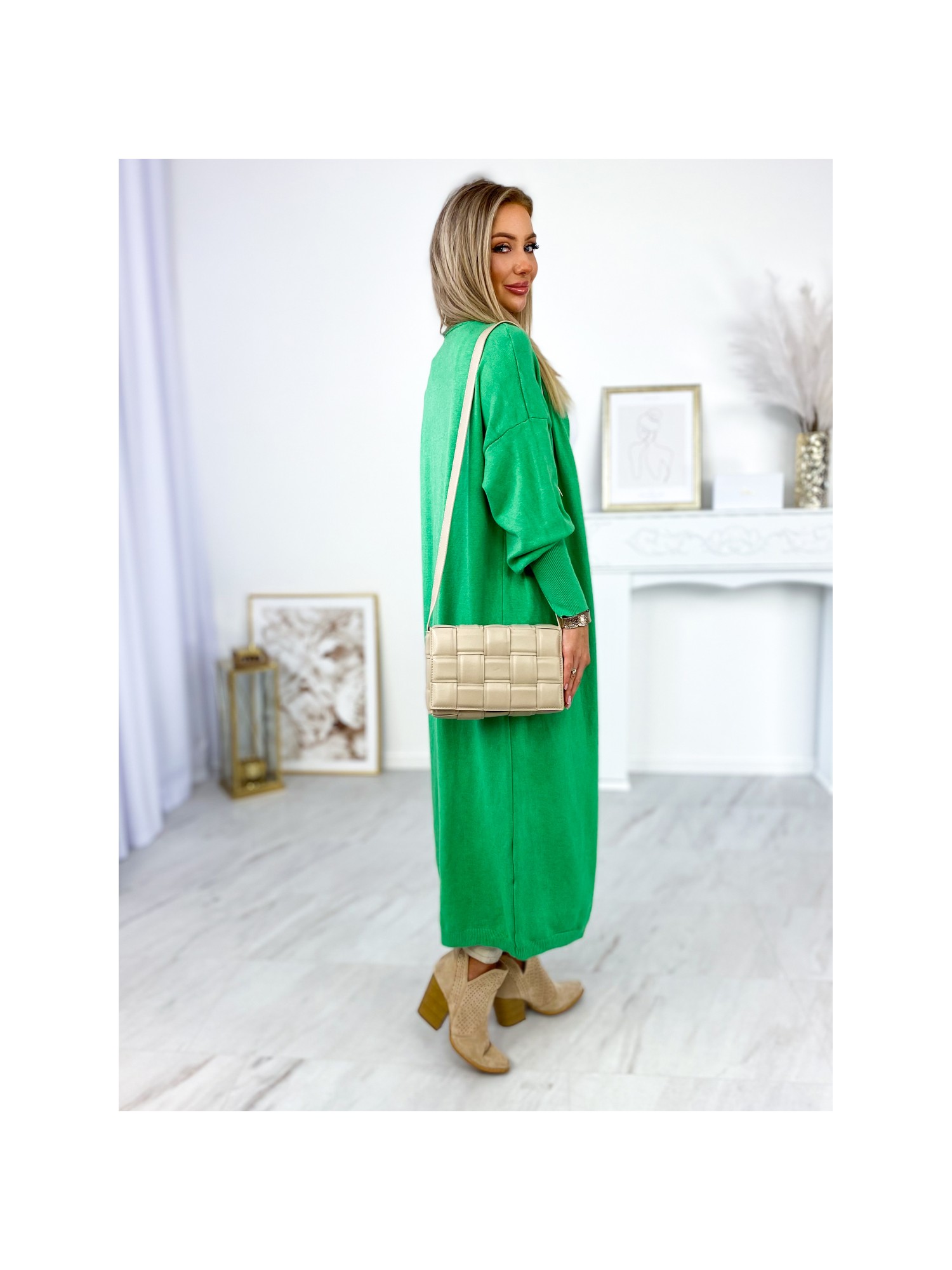 Sweter Long Avola Zielony Sweter Long Avola Zielony