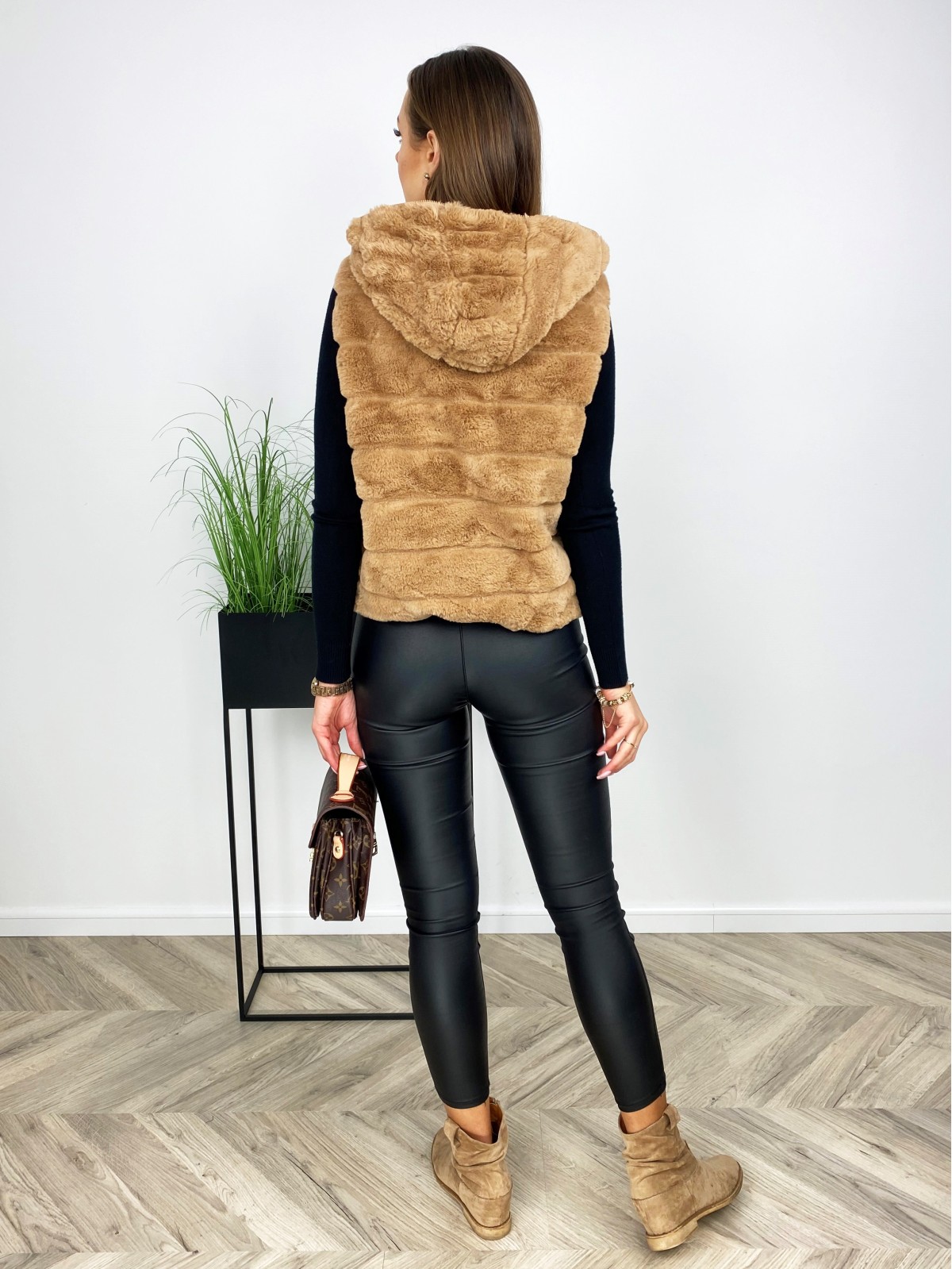 Kamizelka Tastino Dwustronna Brązowa