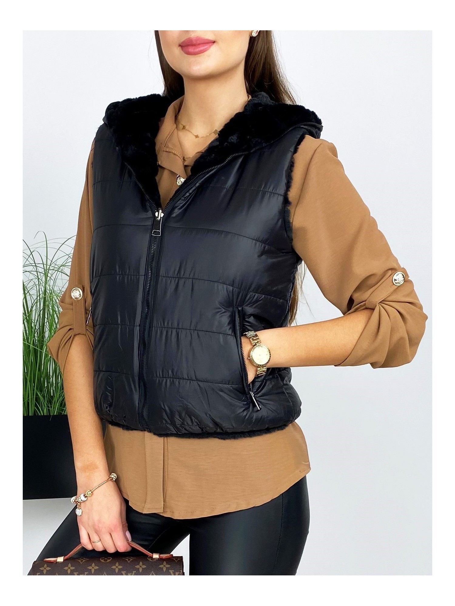 Kamizelka Tastino Dwustronna Czarna