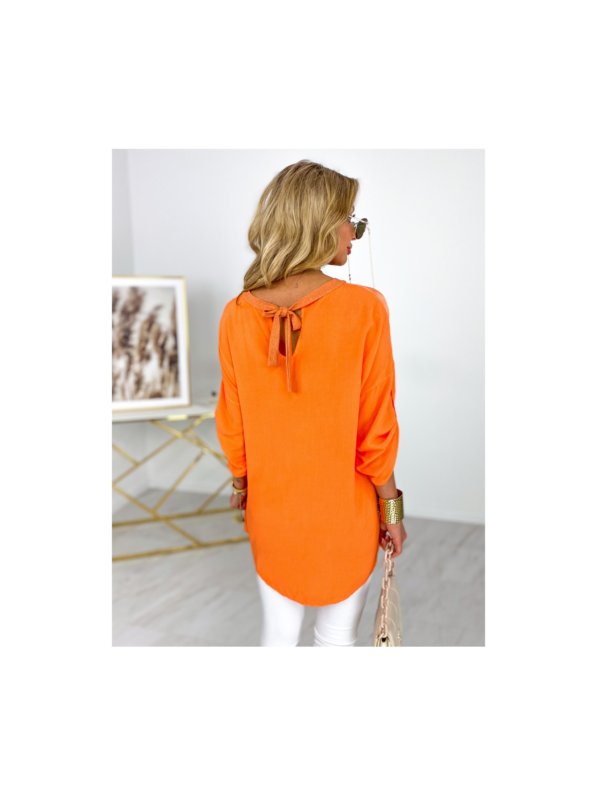 Bluzka Cassie Pomarańczowa Bluzka Cassie Pomarańczowa