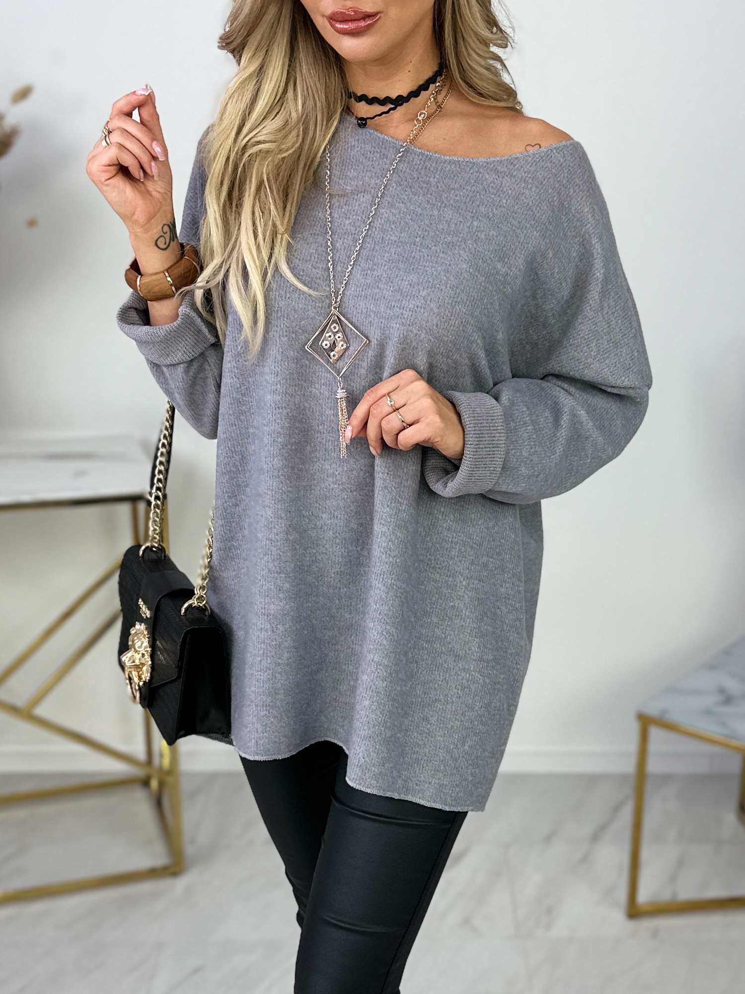 Sweter Long Marcelo Szary