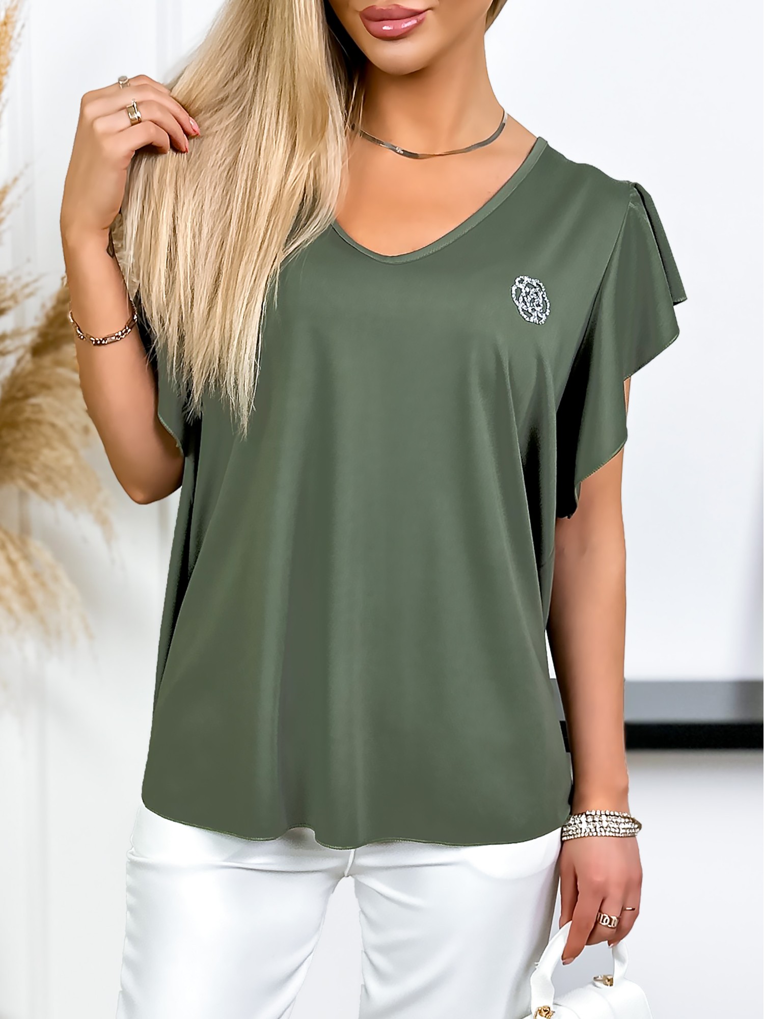 Bluzka Leyla Khaki Bluzka Leyla Khaki