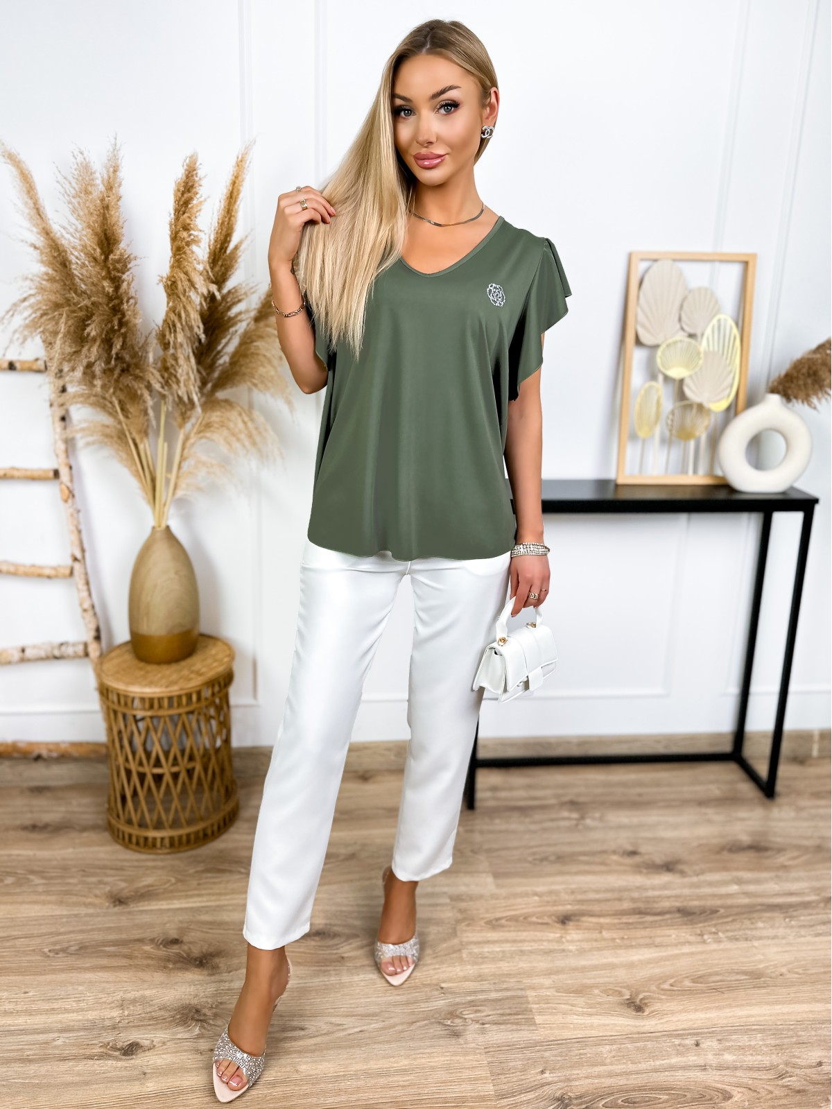 Bluzka Leyla Khaki Bluzka Leyla Khaki