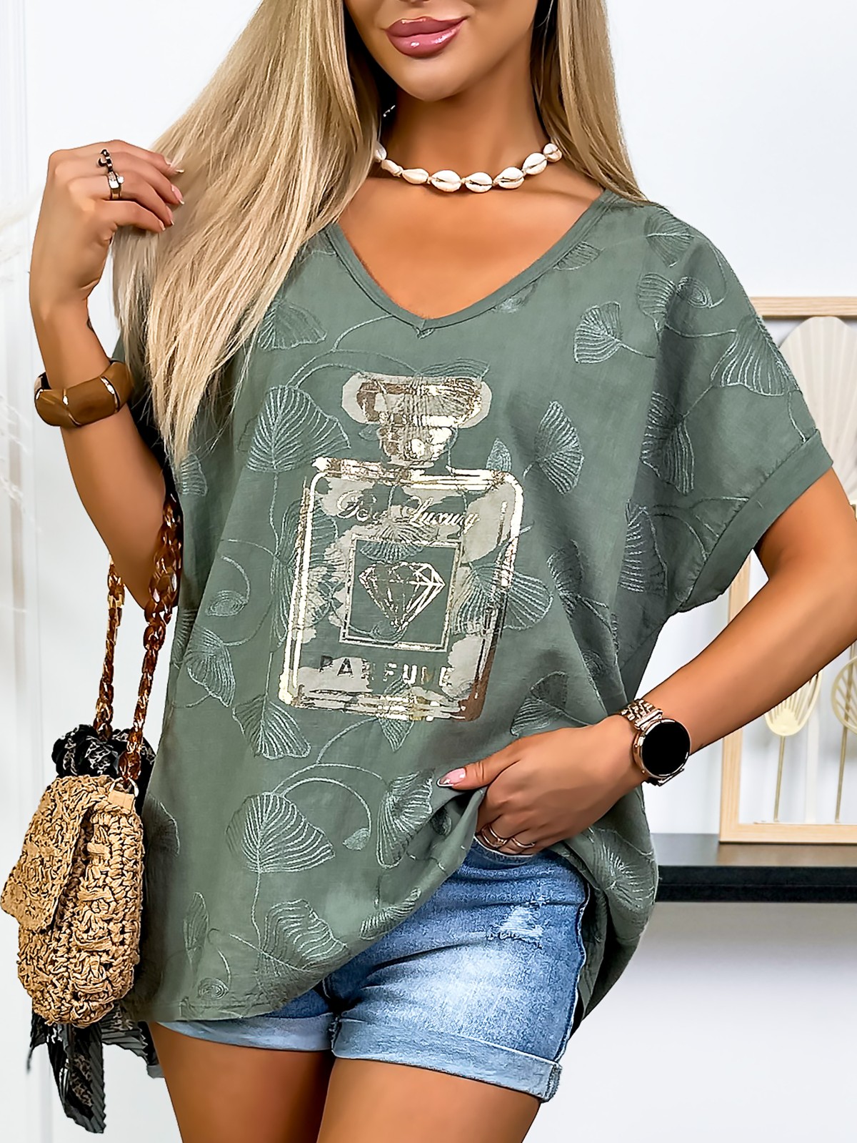 Bluzka Maryna Khaki Bluzka Maryna Khaki