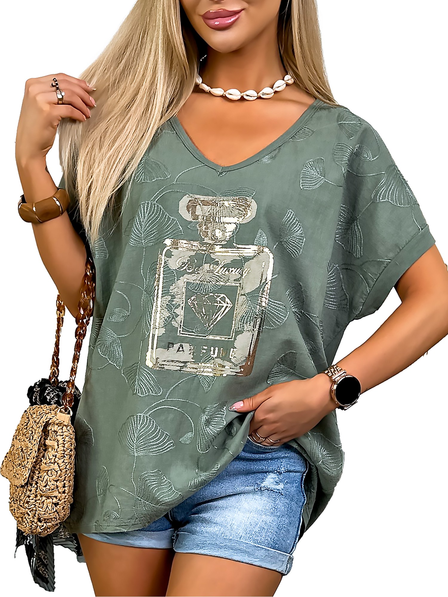 Bluzka Maryna Khaki Bluzka Maryna Khaki