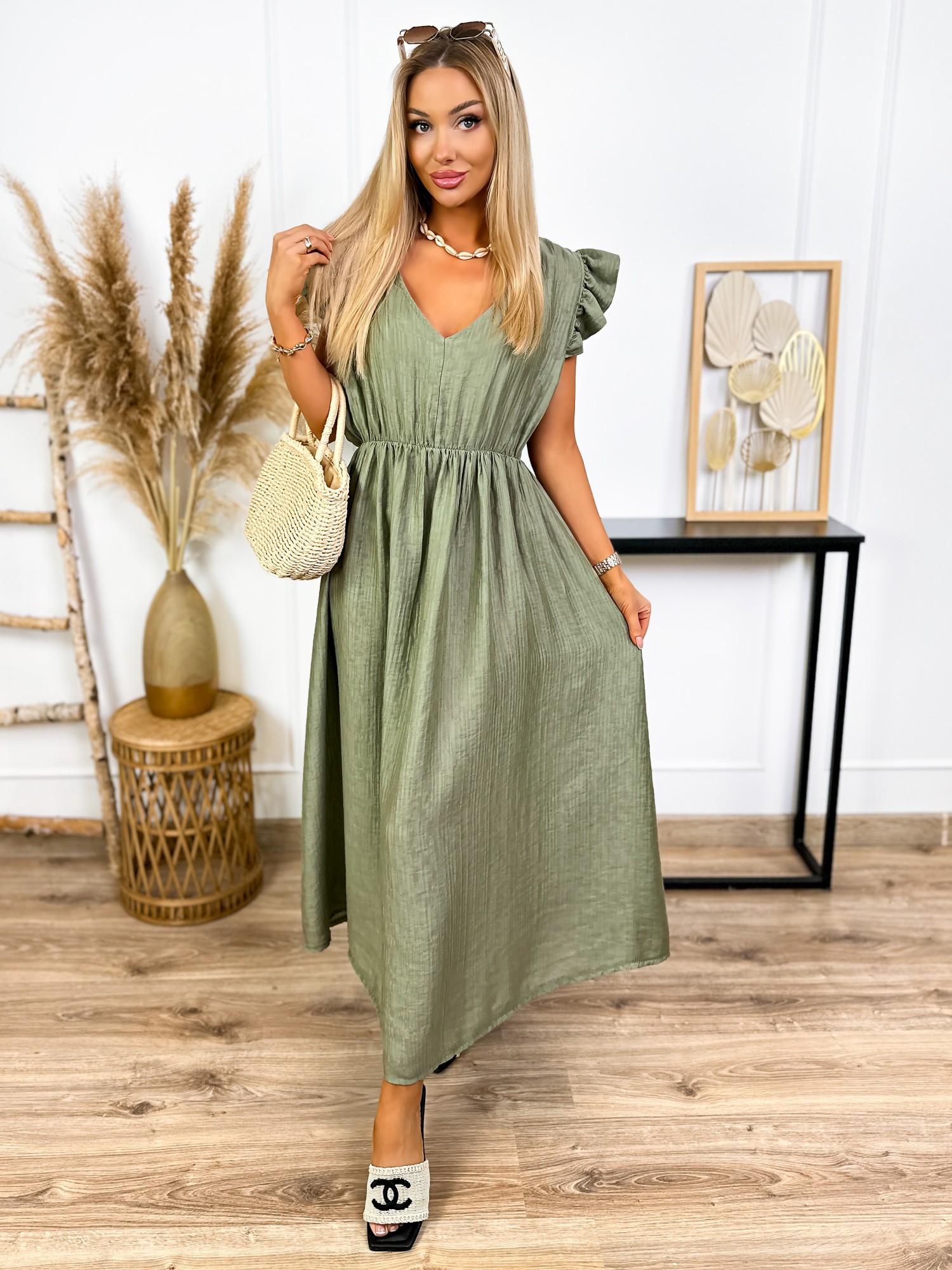 Sukienka Ethella Khaki
