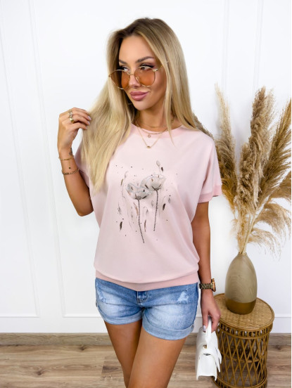 Bluzka Savannah Pudrowy Róż Bluzka Savannah Pudrowy Róż