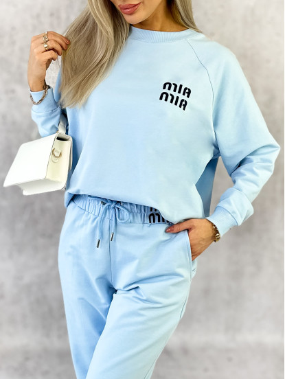 Komplet Dresowy Zeny Błękitny
