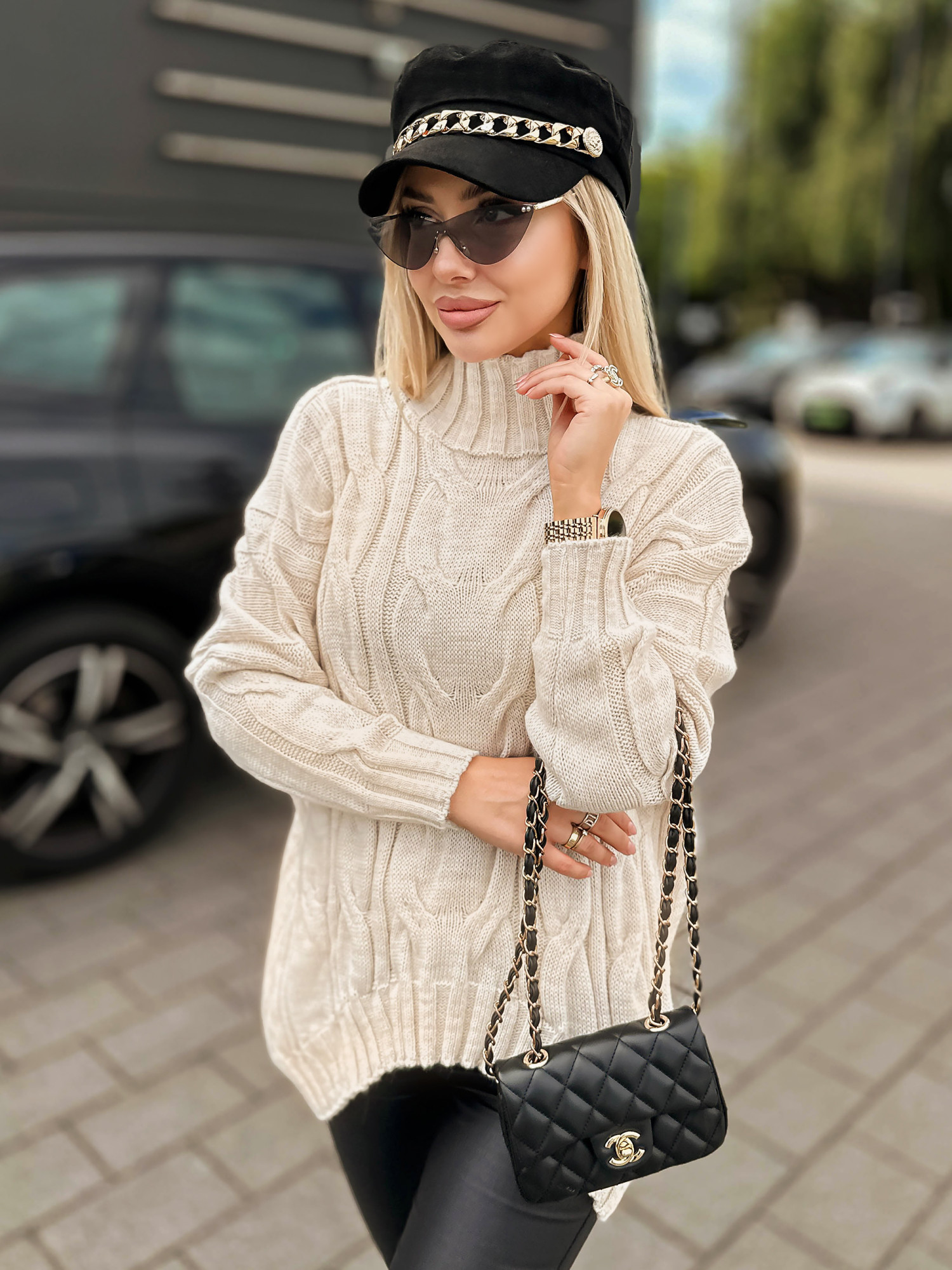 Sweter Ressa Jasny Beż