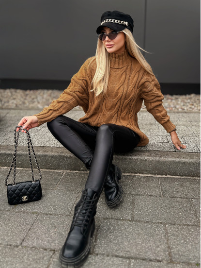 Sweter Ressa Camelowy Sweter Ressa Camelowy