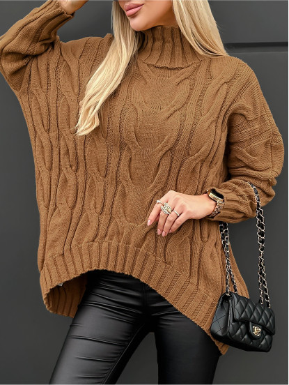 Sweter Ressa Camelowy Sweter Ressa Camelowy