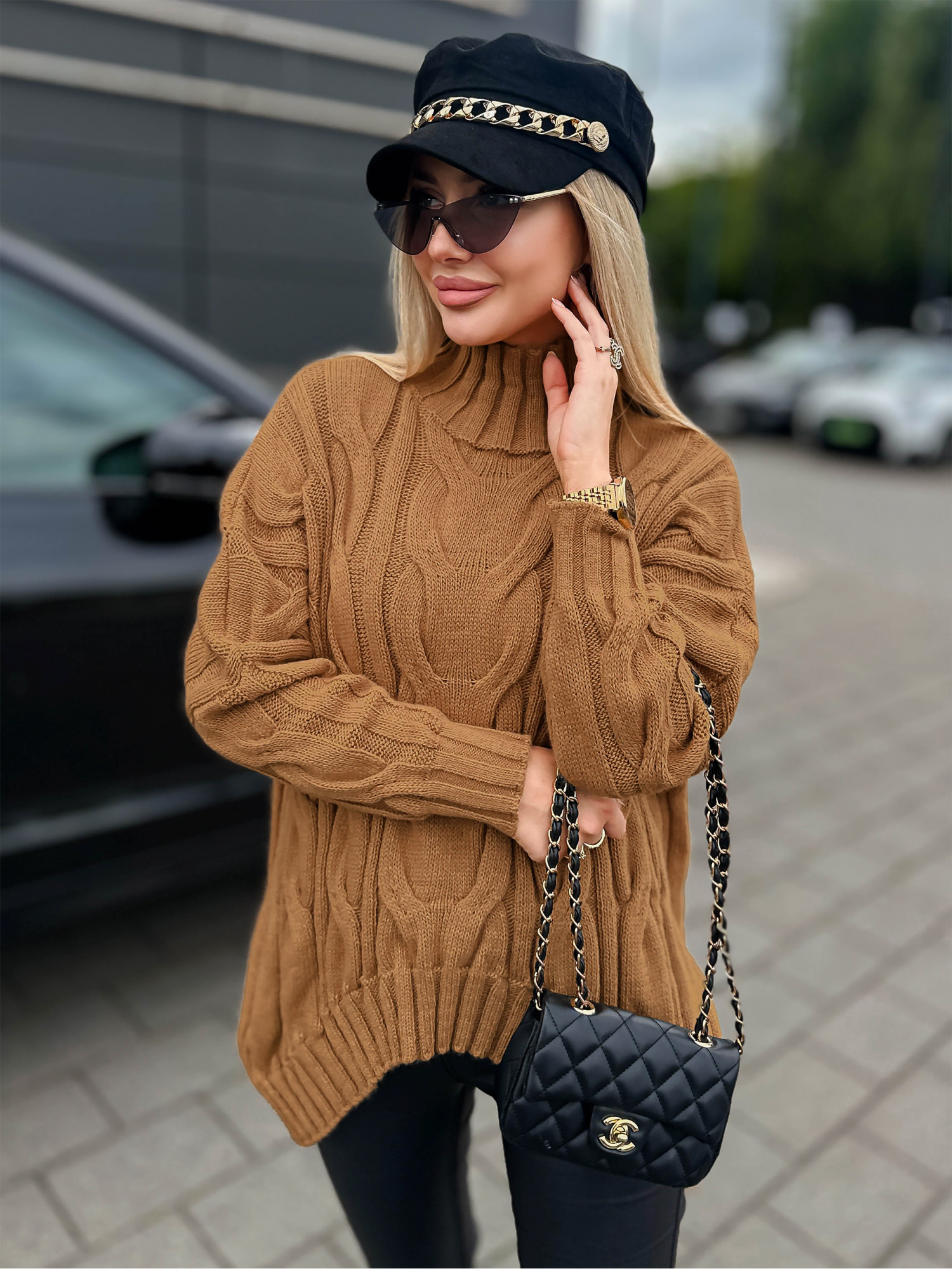 Sweter Ressa Camelowy Sweter Ressa Camelowy