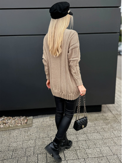 Sweter Ressa Ciemny Beż Sweter Ressa Ciemny Beż