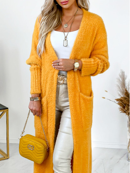 Sweter Kardigan Iganna Miodowy Sweter Kardigan Iganna Miodowy