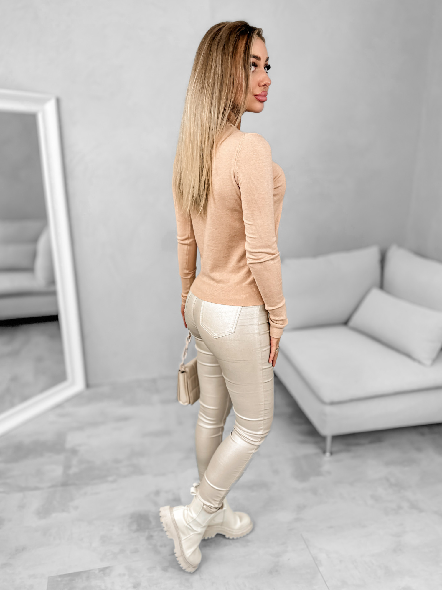 Sweter Nasar Camelowy Sweter Nasar Camelowy