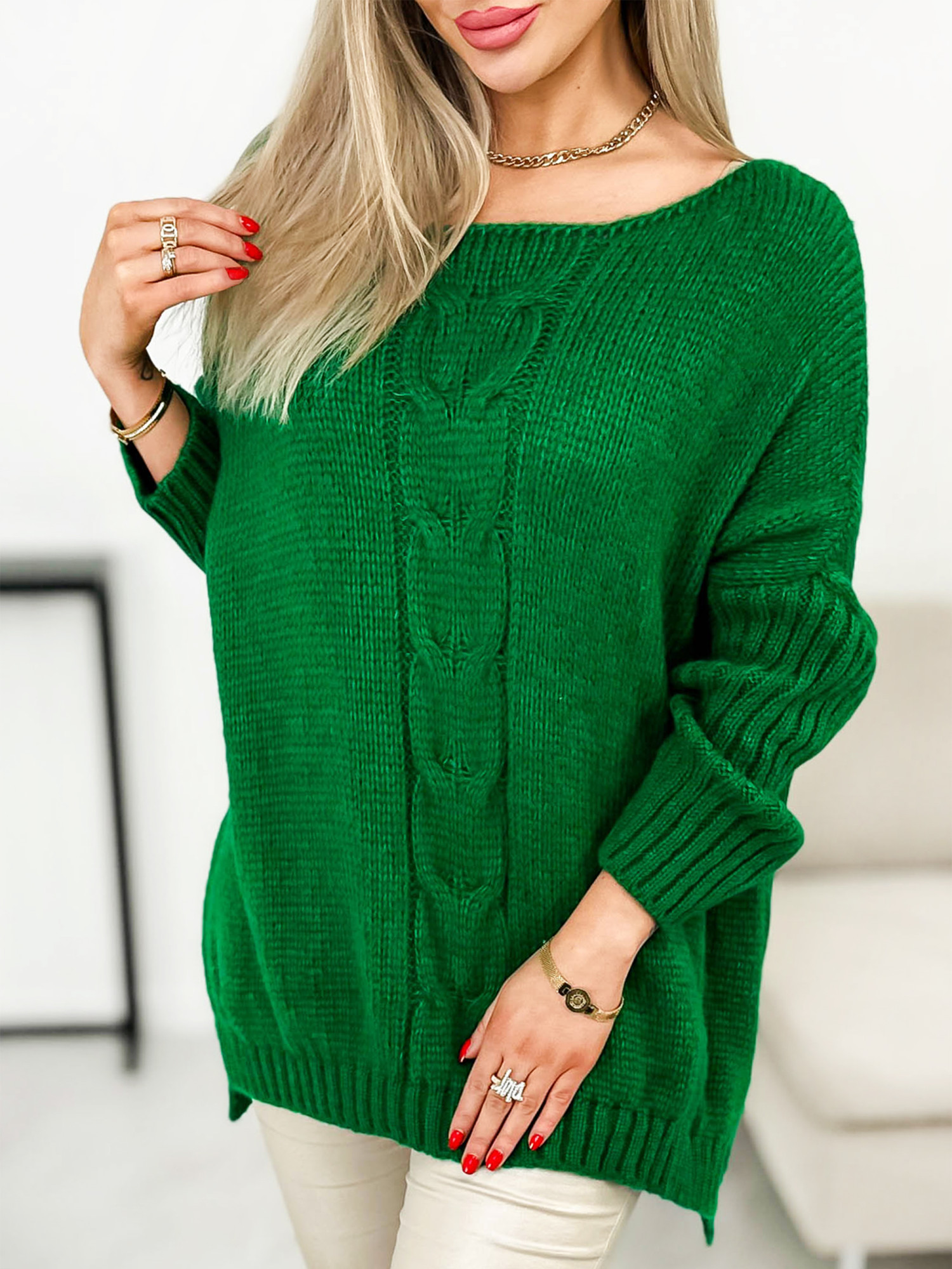 Sweter Ligo Zielony