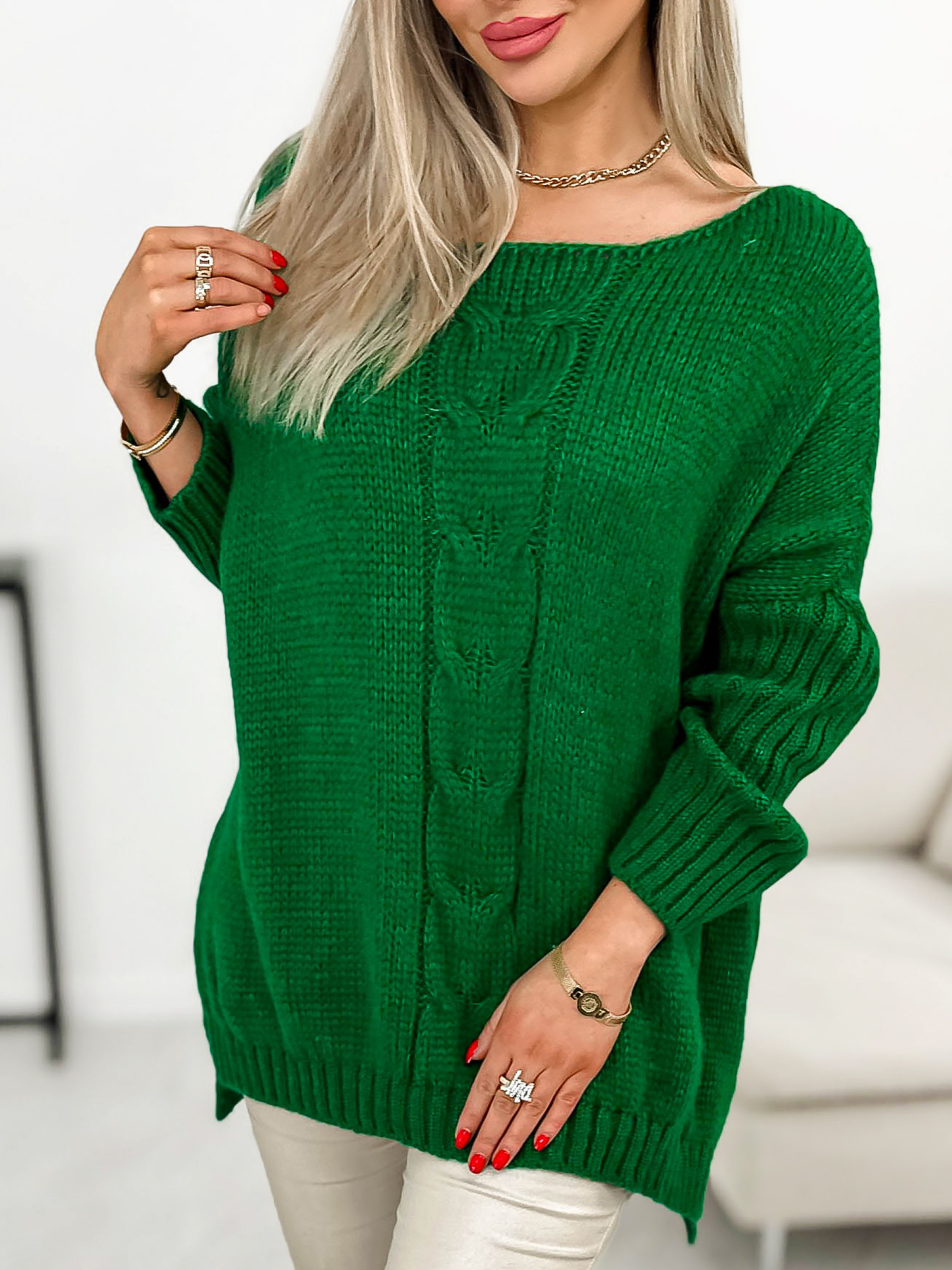 Sweter Ligo Zielony