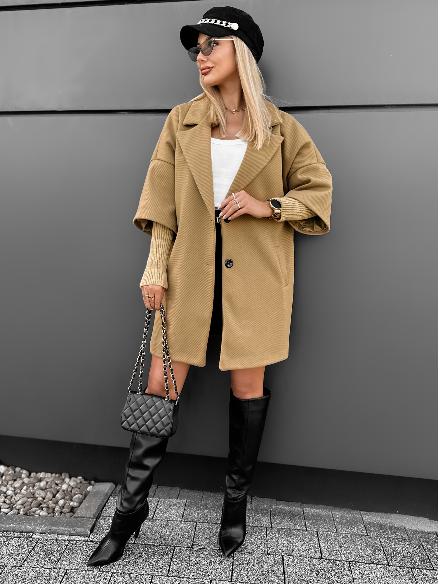 Płaszcz Lavela Two Ciemny Camel