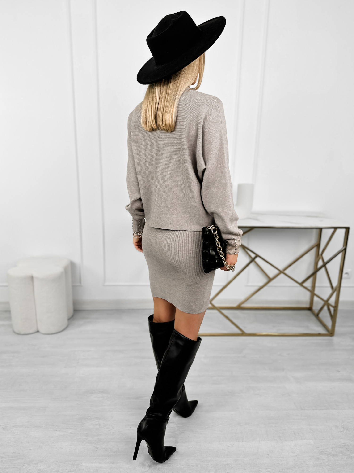 Komplet Sweterkowy Bortega Cappuccino Komplet Sweterkowy Bortega Cappuccino