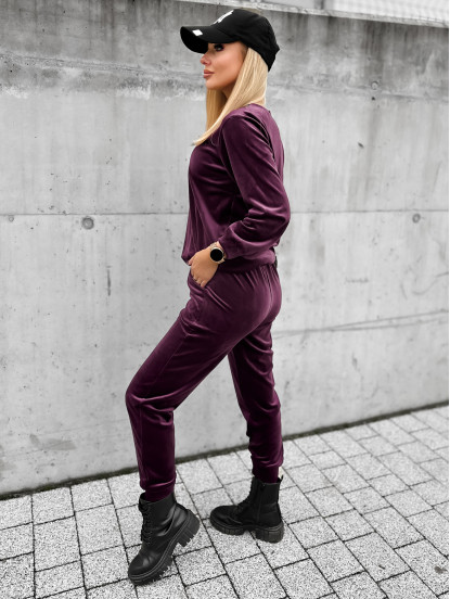 Dres Carla Śliwkowy Dres Carla Śliwkowy