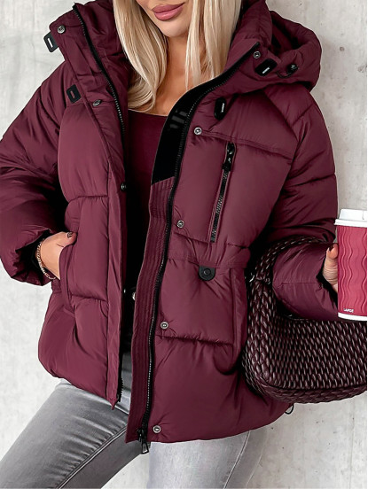 Kurtka Ambrosia Bordowa