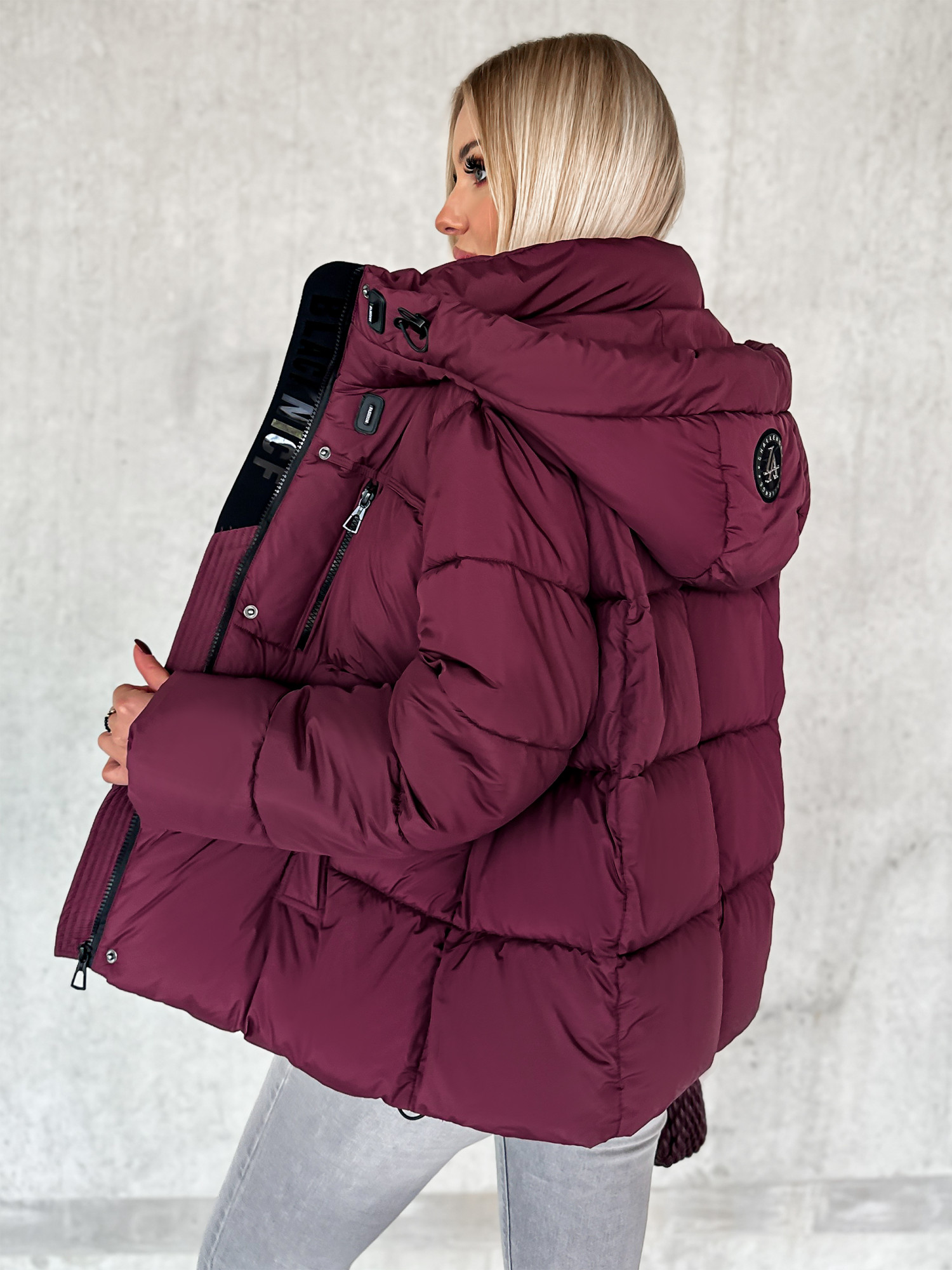 Kurtka Ambrosia Bordowa