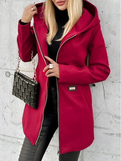 Płaszcz Arrel Bordowy