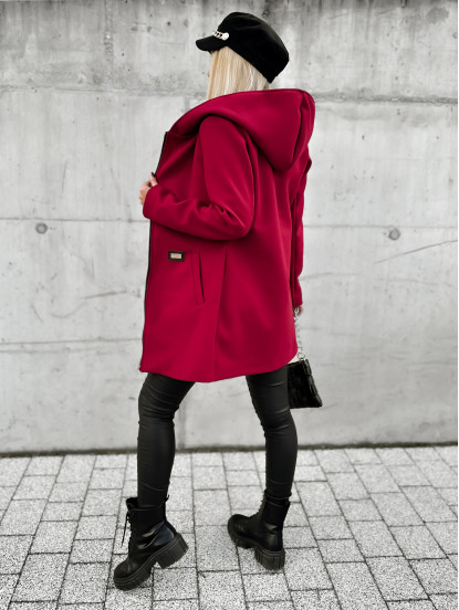 Płaszcz Arrel Bordowy