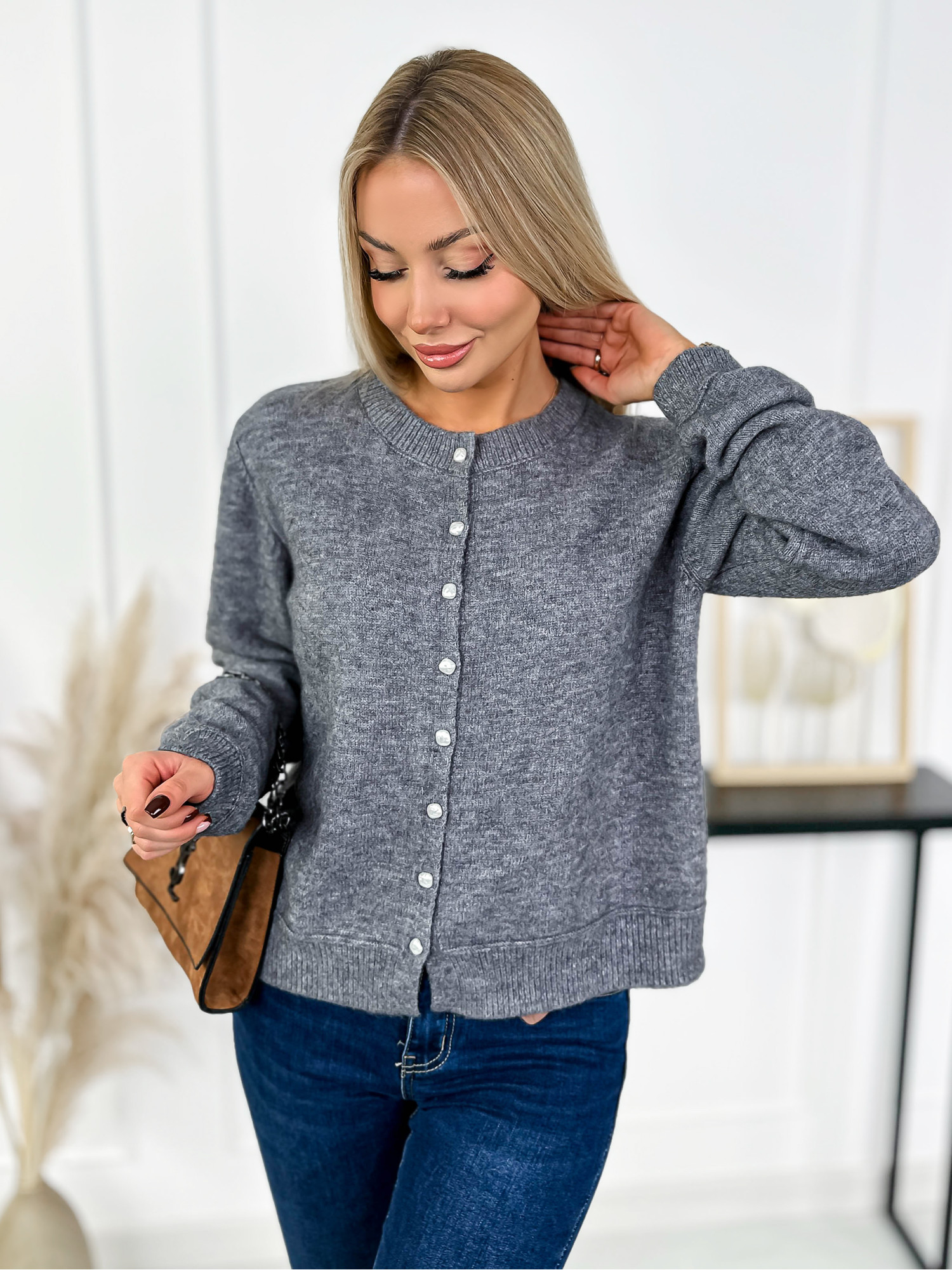 Sweter Fresno Szary