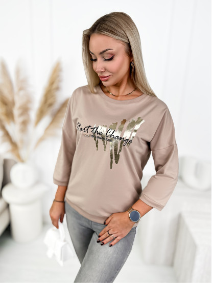 Bluzka Novera Beżowa