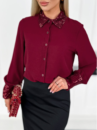 Koszula Verona Bordowa