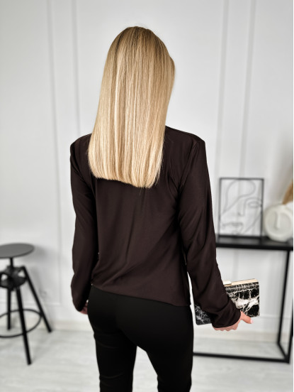 Bluzka Ferrara Czekoladowy Brąz Bluzka Ferrara Czekoladowy Brąz