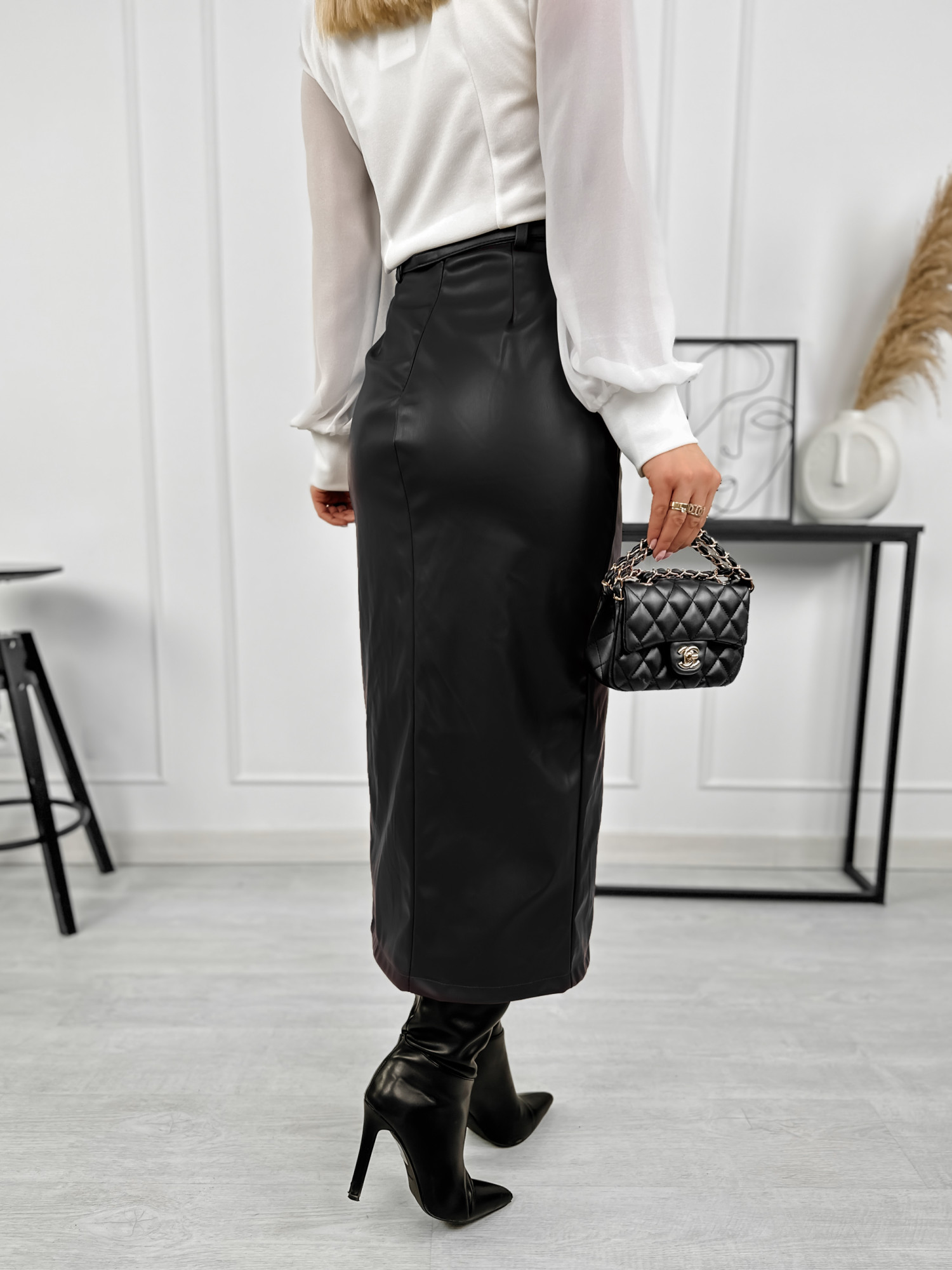 Spódnica Aretusa Eko Skóra Czarna