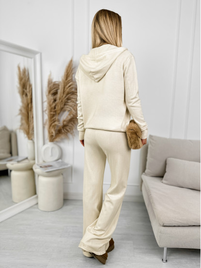 Komplet Dzianinowy Bronte Kremowy