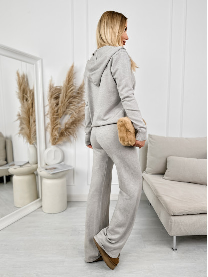 Komplet Dzianinowy Bronte Jasnoszary