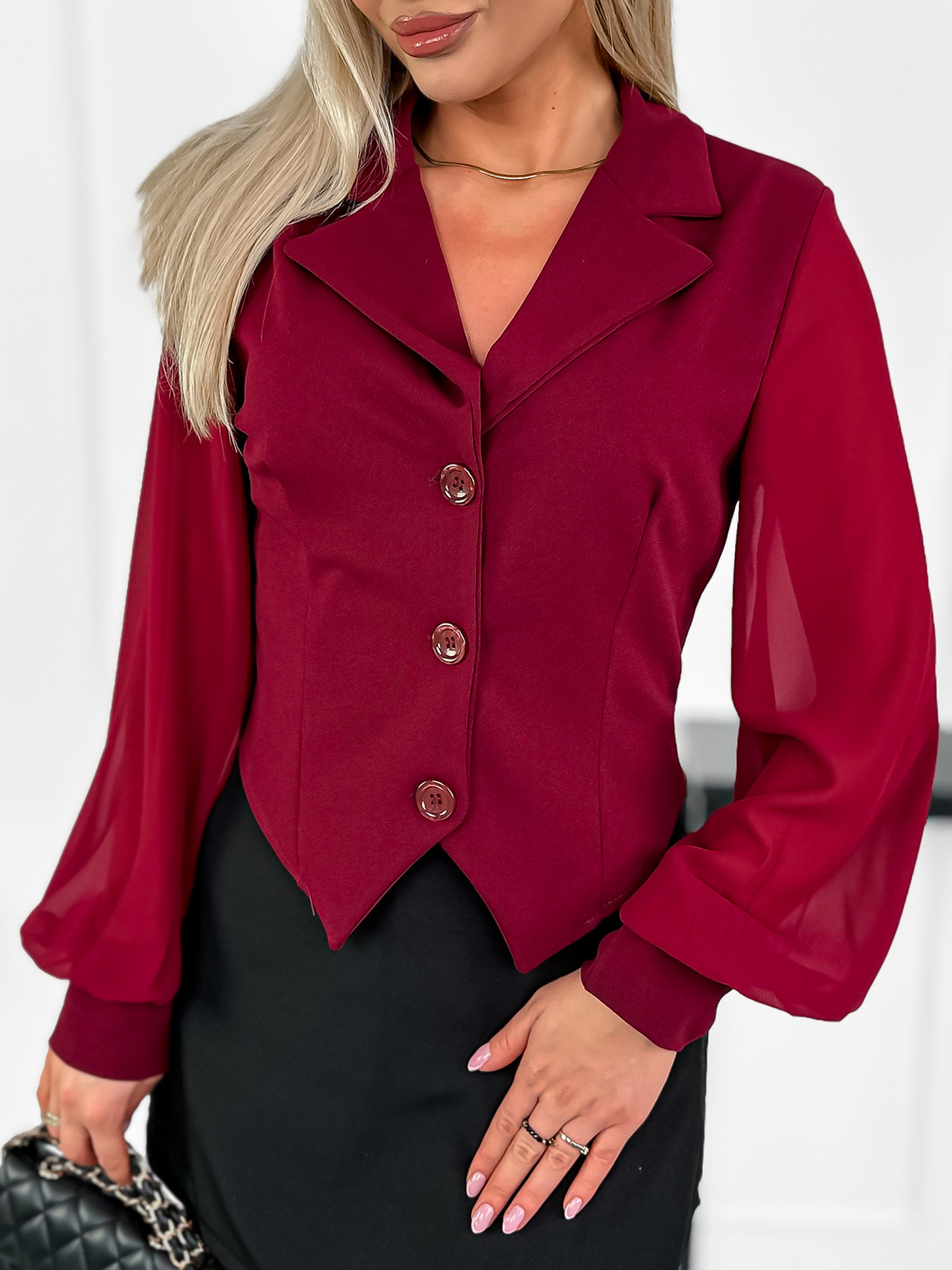 Koszula Karinda Bordowa