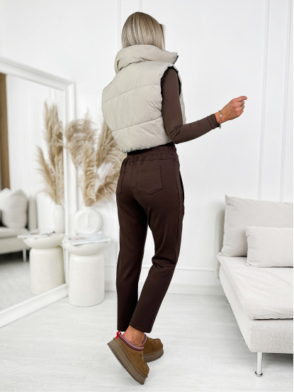 Spodnie Dresowe Palermo Czekoladowy Brąz Spodnie Dresowe Palermo Czekoladowy Brąz