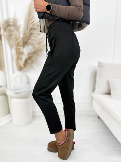 Spodnie Dresowe Palermo Czarne Spodnie Dresowe Palermo Czarne