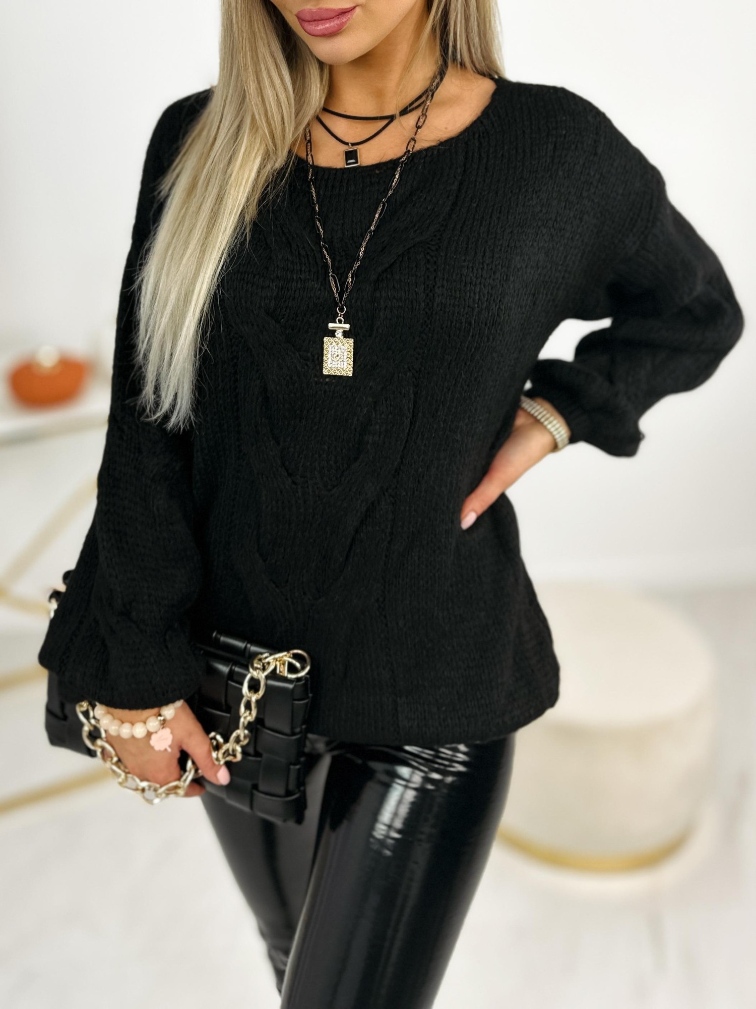 Sweter Risti Czarny Sweter Risti Czarny