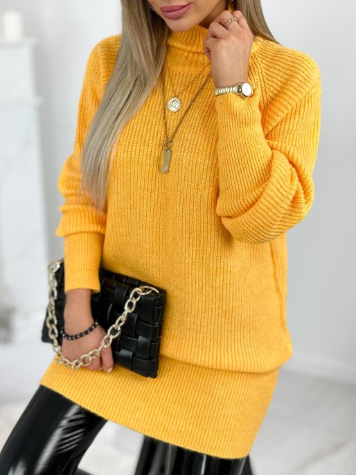 Sweter Ameldii Long  Pomarańczowy