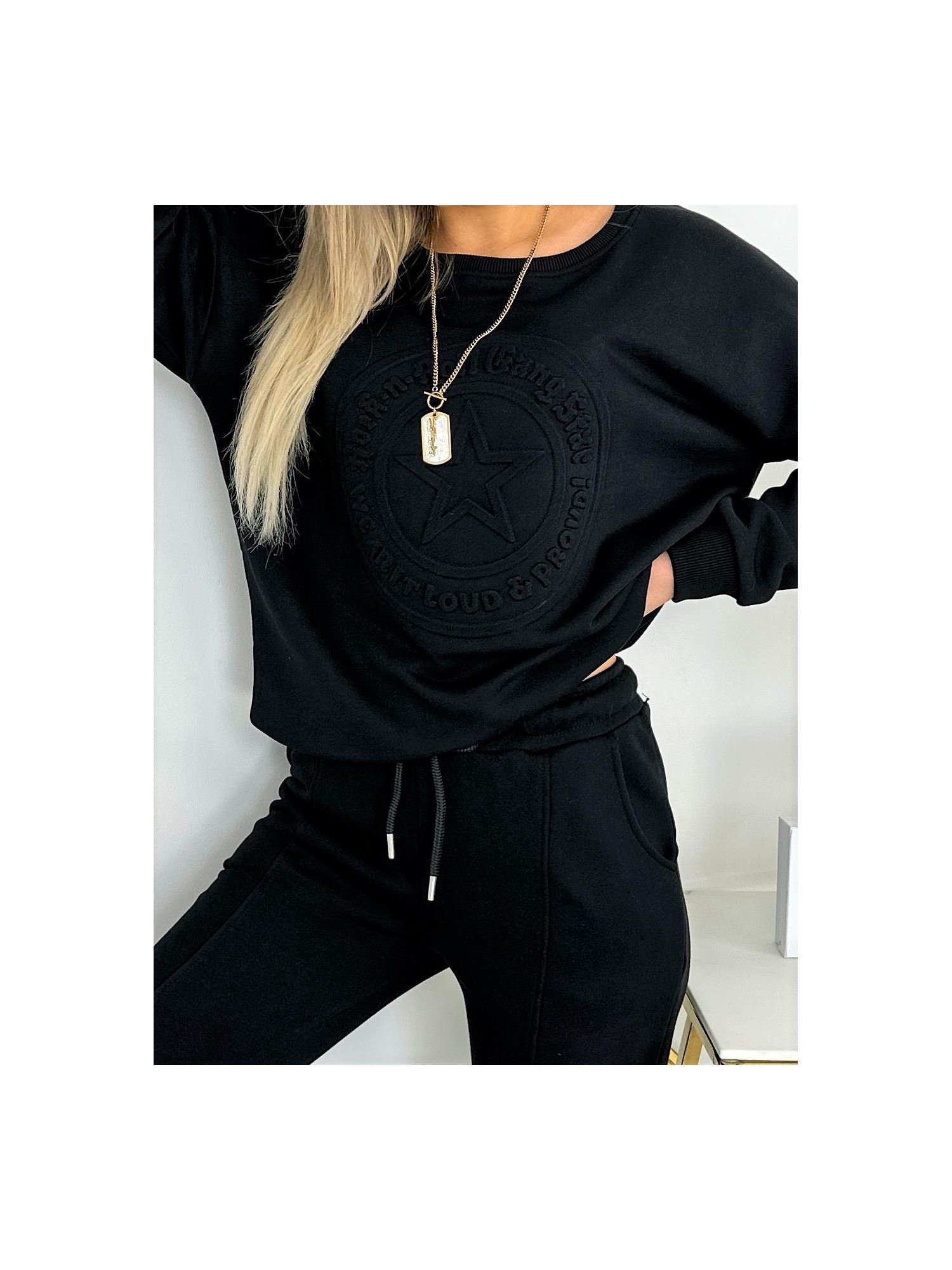 Dres Yasmin Czarny Dres Yasmin Czarny