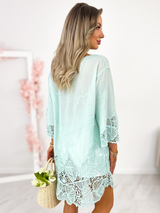 Bluzka Boho Oliana Two Miętowa Bluzka Boho Oliana Two Miętowa