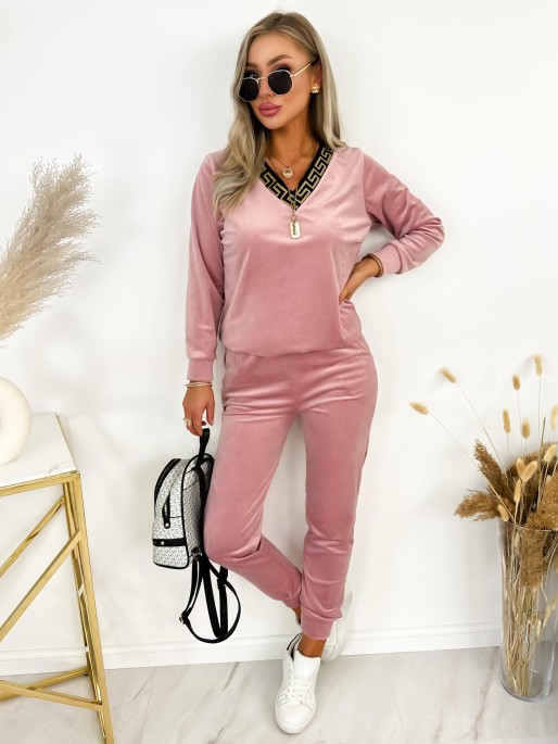 Dres Carla Pudrowy Róż Dres Carla Pudrowy Róż