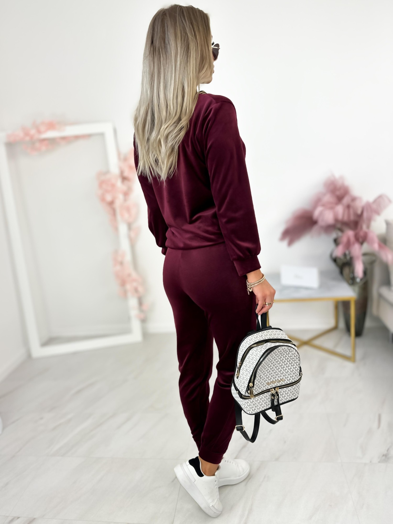 Dres Carla Bordowy Dres Carla Bordowy