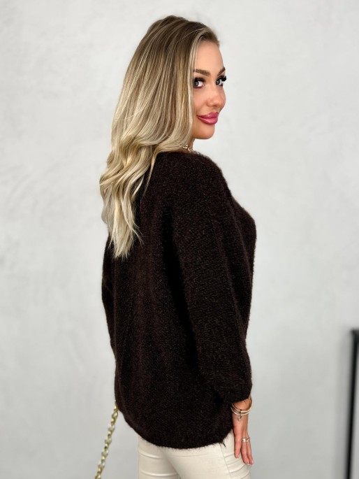 Sweter Espania Ciemny Brąz Sweter Espania Ciemny Brąz